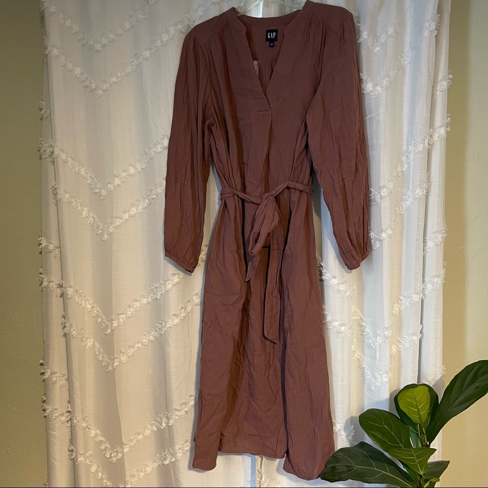 Gap gauze midi dress